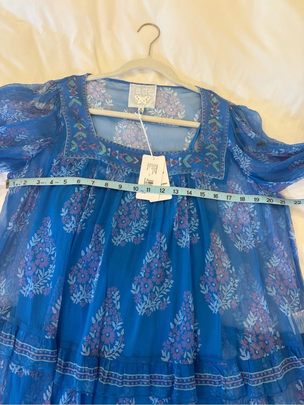 Johnny Was Jade “Wrenn” Mini Dress – Carolyne, Size M (NWT, flaw - Picture 6 of 8